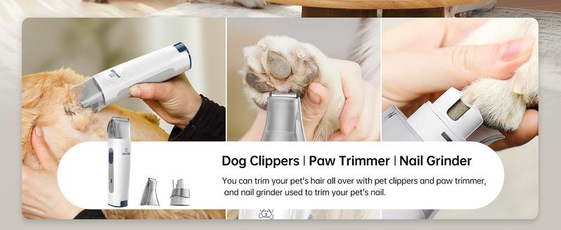 Product Introduction of Dog Grooming Kit with Vacuum,Dog ClippersVacuum,12000Pa Powerful Suction 99% Pet Hair,Pet Grooming Vauum Kit with 7 Proven Tools for Shedding. Purchasing This Product Will Come with A Complimentary Exquisite Gift. 6