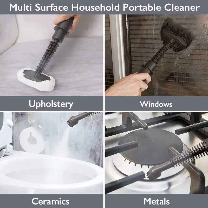 Quest Handheld Steam Cleaner - Fabric and Garment Steamer - Multi Purpose High Pressure Chemical Free Cleaning - Green - Car Cleaning Products - Perfect Father's Day Gift 3