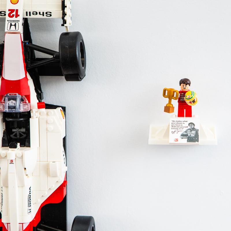 Brickify Wall Mount for Lego Icons McLaren MP4/4 & Ayrton Senna | Easy to Install | Showcase Your Model | Made in The UK | Lego Set NOT Included 1