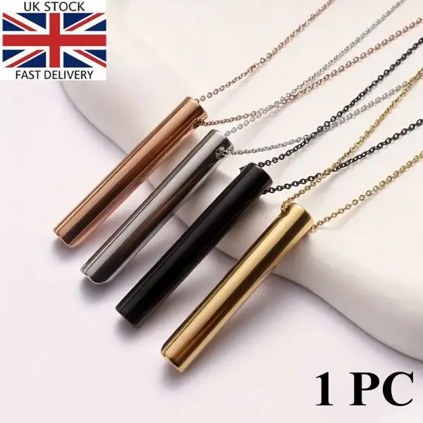 1PC Anxiety Relief Necklace,Anapana Breathing Necklace, Calm Carry for Anxiety-Portable Stainless Steel Whistle Anxiety Necklace for Breathing Exercises, Meditation, Anxiety Gifts for Men Women Unisex, Sports & Outdoor Charm Necklace Accessories