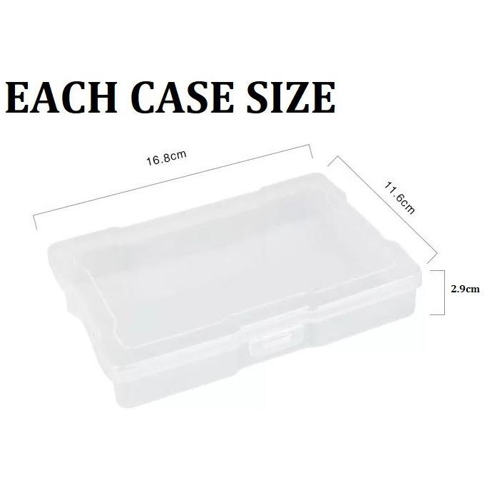 Unibos Photo Case 4" x 6" Photo Storage Box Inner Photograph Keeper Photo Organizer Cases Photos Storage Containers Box for Photos 600 Photo Capacity 6 Clip Lock Cases 2