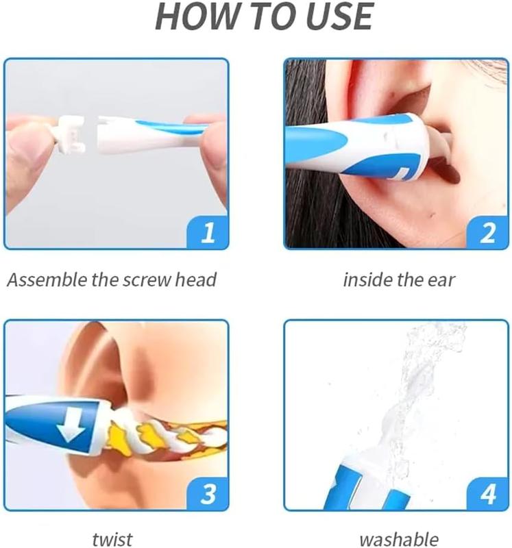 16-Piece Ear Wax Removal Kit, Soft Silicone Spiral Ear Cleaner for Safe and Gentle Earwax Removal, Reusable Ear Cleaning Tool for Kids and Adults, Effective and Non-Invasive Ear Care, Easy-to-Use Spiral Tip for Hygiene and Comfort, Ideal for Family Use 6