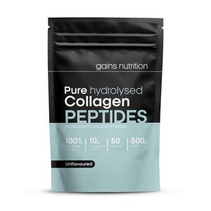 Collagen Peptides Powder | Hydrolyzed Bovine Collagen Powder - 500g Collagen Supplements | Unflavoured & Unsweetened Collagen Supplements for Women & Men with Essential Amino Acids | Allergen Free | Skincare | Skin Repair