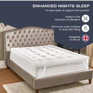 High Quality Microfiber Mattress Topper - Cooling & Anti-Allergic - Single, Double, King Sizes