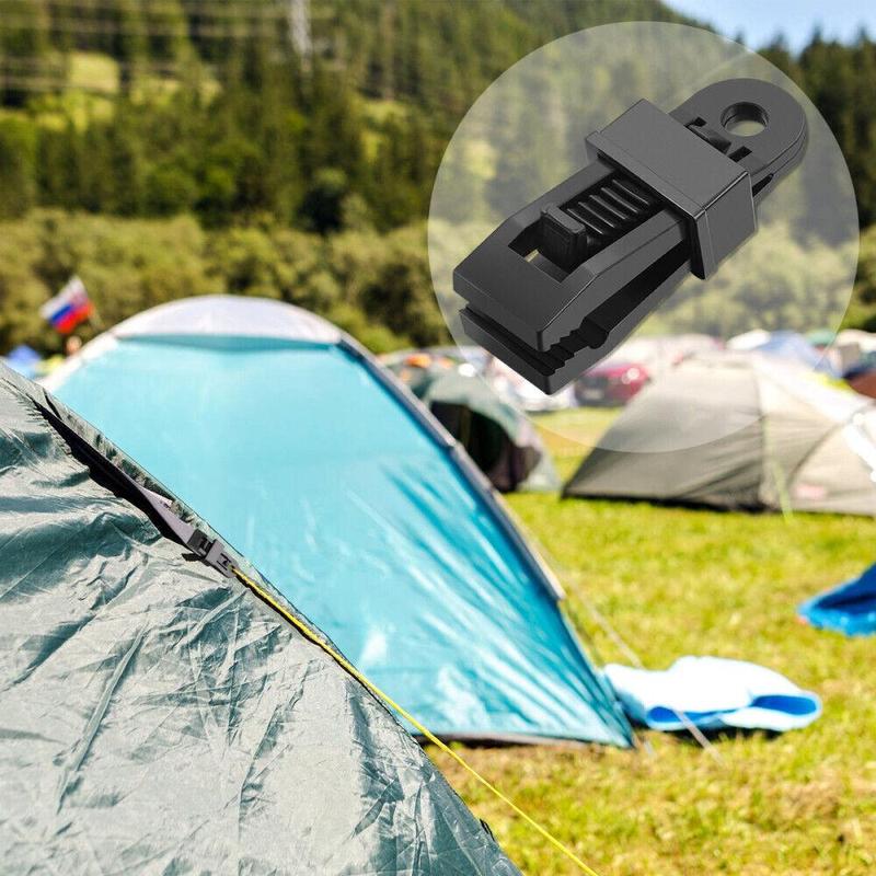 12/24x Adjustable Heavy Duty Lock Grip for Tarp & Shade Cloth Tarp Tent Clips 1