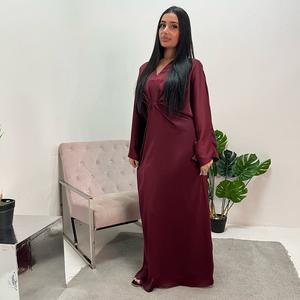 Ladies plain front knot modest dress one size uk 6-16