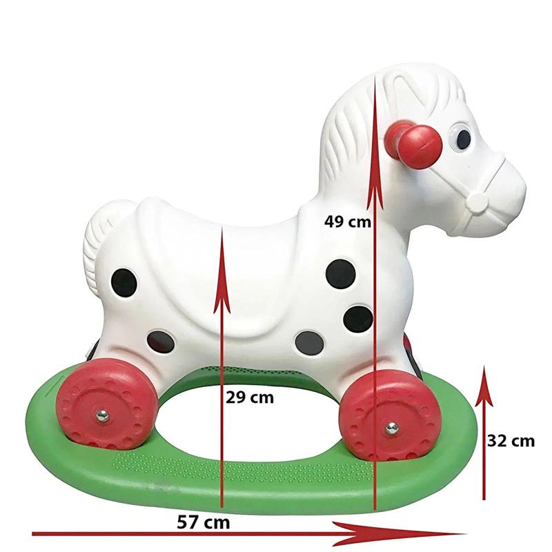 baby toys Rocking Horse with Wheels 2