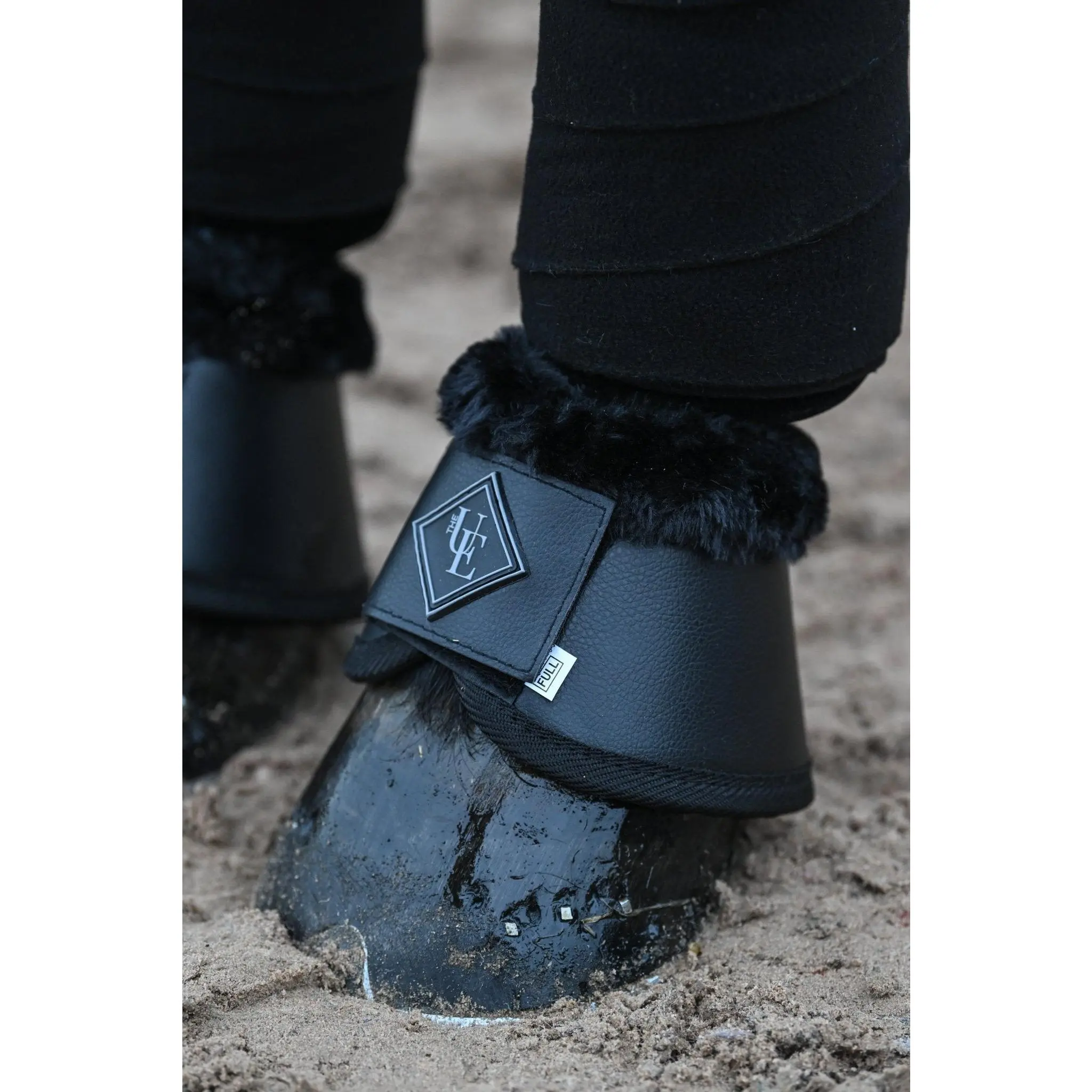 Black Fleece Trimmed Over Reach Boots