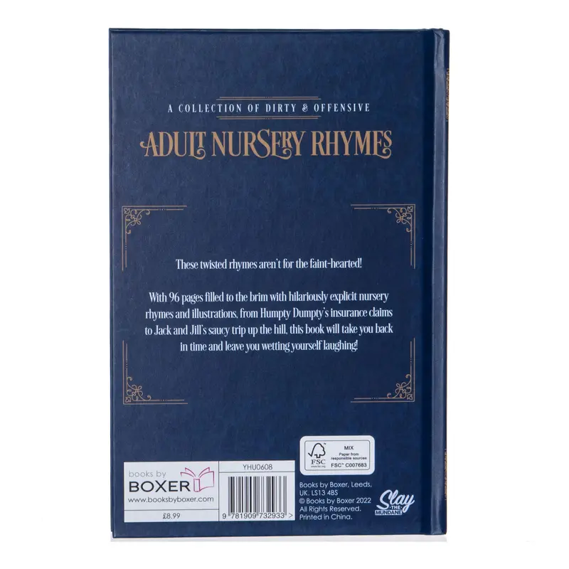 Boxer Gifts - Adult Nursery Rhymes - A Collection of Dirty & Offensive Rhymes | Birthday & Christmas Secret Santa Gift for Her with Dark Humour 5