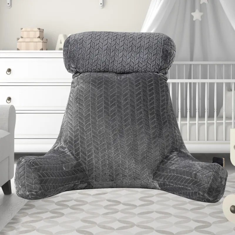 XXL Adult Reading Pillow Back XXL Adult Reading Pillow – Extra Large Back Pillow for Sitting in Bed, Backrest Lounge Cushion with Arms & Pockets, Ultimate Back Support Bed Rest Pillow for Comfort and Relaxationfor Sitting in Bed Backrest Lounge Cushion 0
