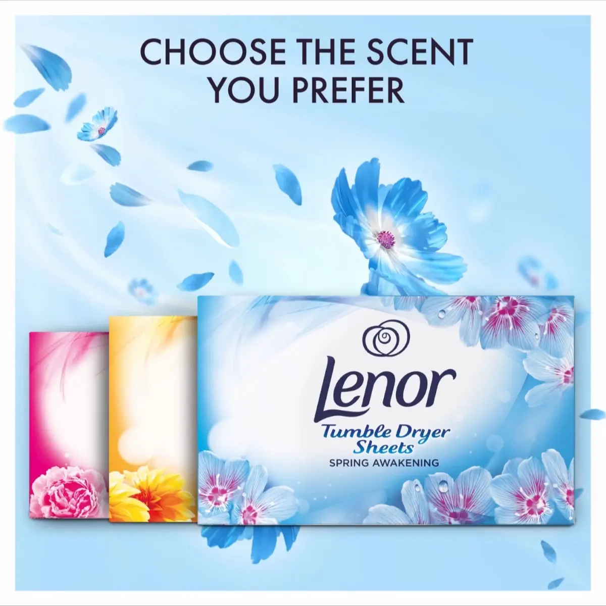 3 x 34 Lenor Tumble Dryer Sheets 34 - choose the scent your prefer Fragrance Household air freshner