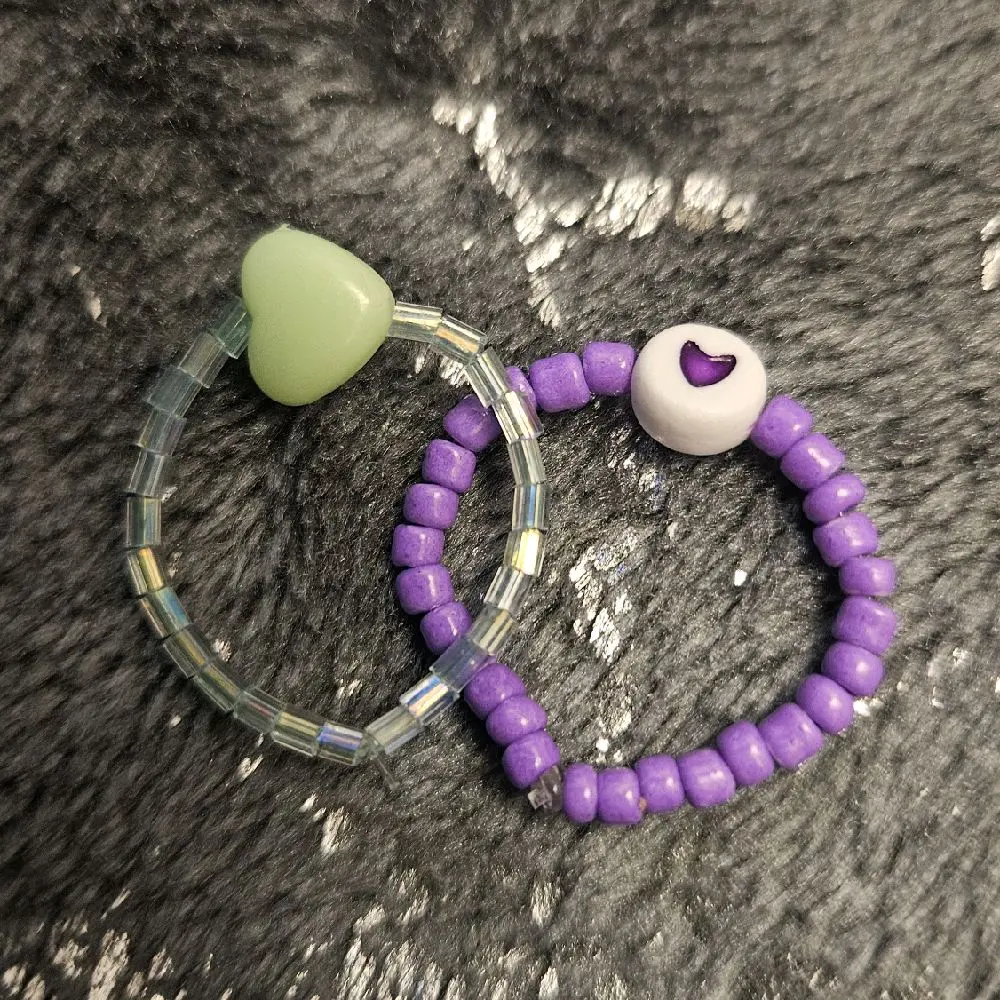 Seed Bead Rings in Various Designs - Stretchable and Flexible
