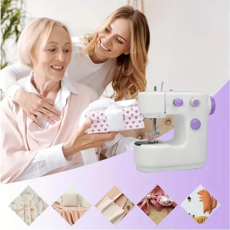 Portable Mini Electric Sewing Machine Multifunctional Desktop Tailor Home Use 6