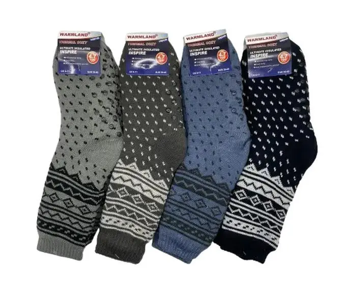 3 Pairs of Mens Thermal Socks Winter Warm Thick 4.7 Tog Sherpa Lining (Size 6-11) - Men, Menswear 0