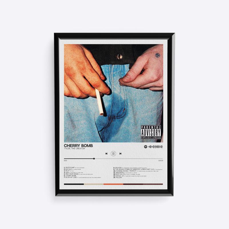 Tyler, the Creator wall art album PRINTS ONLY NO FRAMES Chromakopia, cherry bomb, call me if you get lost, flower boy, IGOR, wolf, goblin, Poster 6