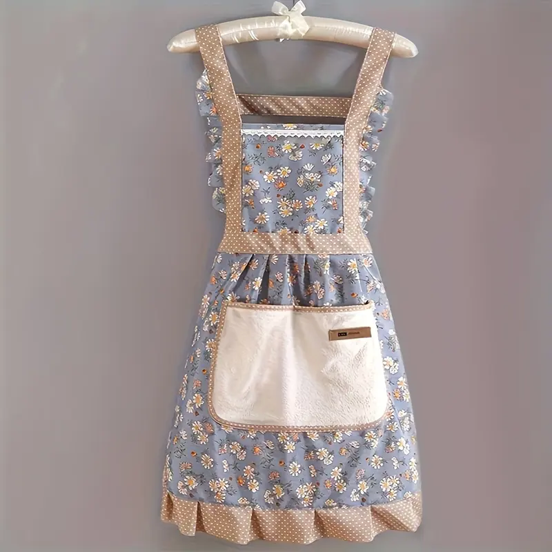 [Breathable Apron] Canvas Apron with Hood | Breathable | Stain-Resistant | Restaurant Server Uniform, Chef Apron Jumpsuit | Kitchen Supplies 3