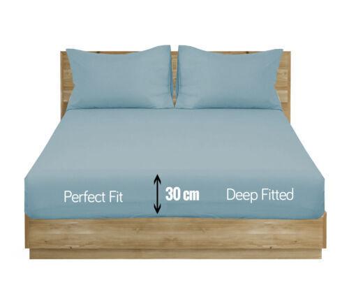 Northern Luxe Extra Deep Elastic 30cm Fitted Bed Sheets - Single/Double/King & SK 2