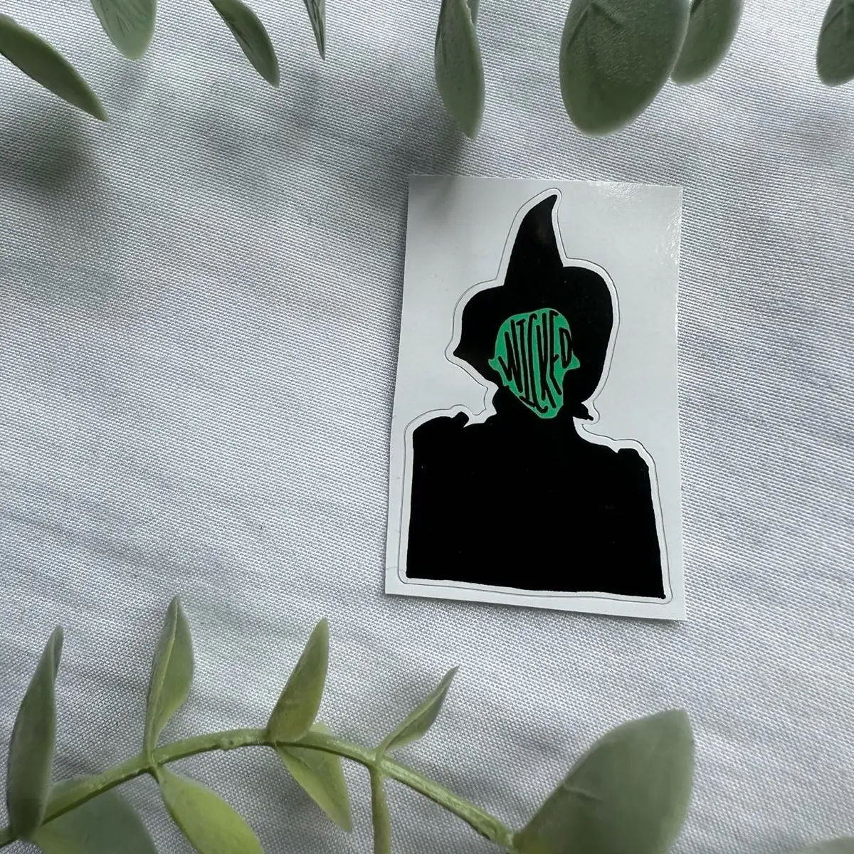 Wicked Glossy Sticker Elphaba Musical - High Quality Decorative