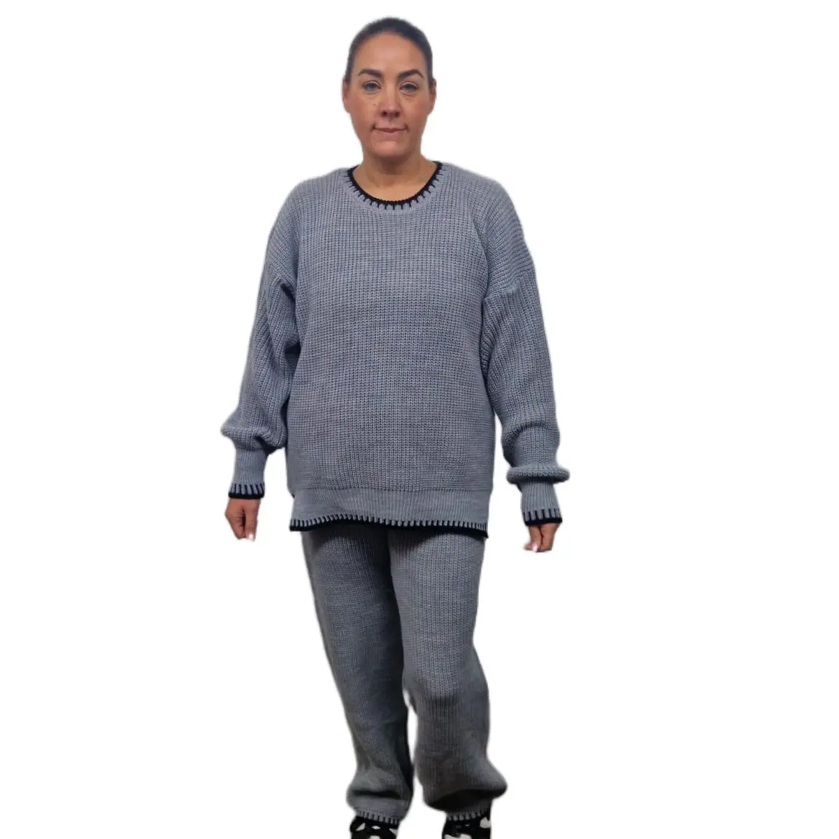 Women's Knitted Two Piece Jumper Set - Perfect for Winter - Knitwear, Womenswear