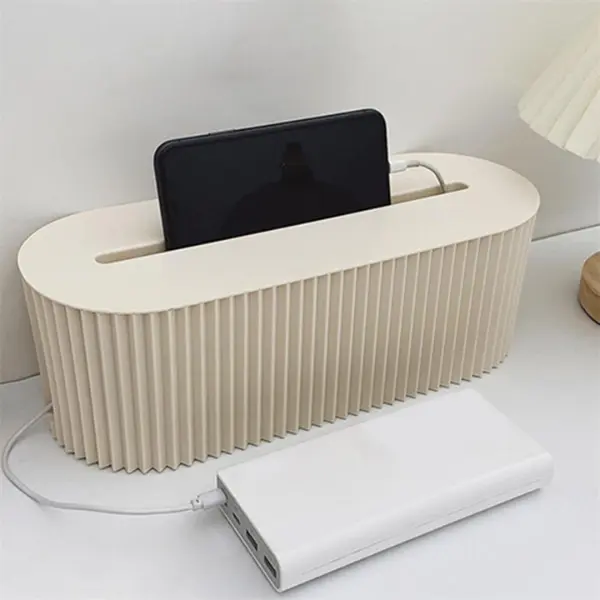 Plug Board Storage Box Cable Wire Organizer Case With Lid Socket Wireless WiFi Router Bracelet Desktop Space Saving Holder Shelf 4