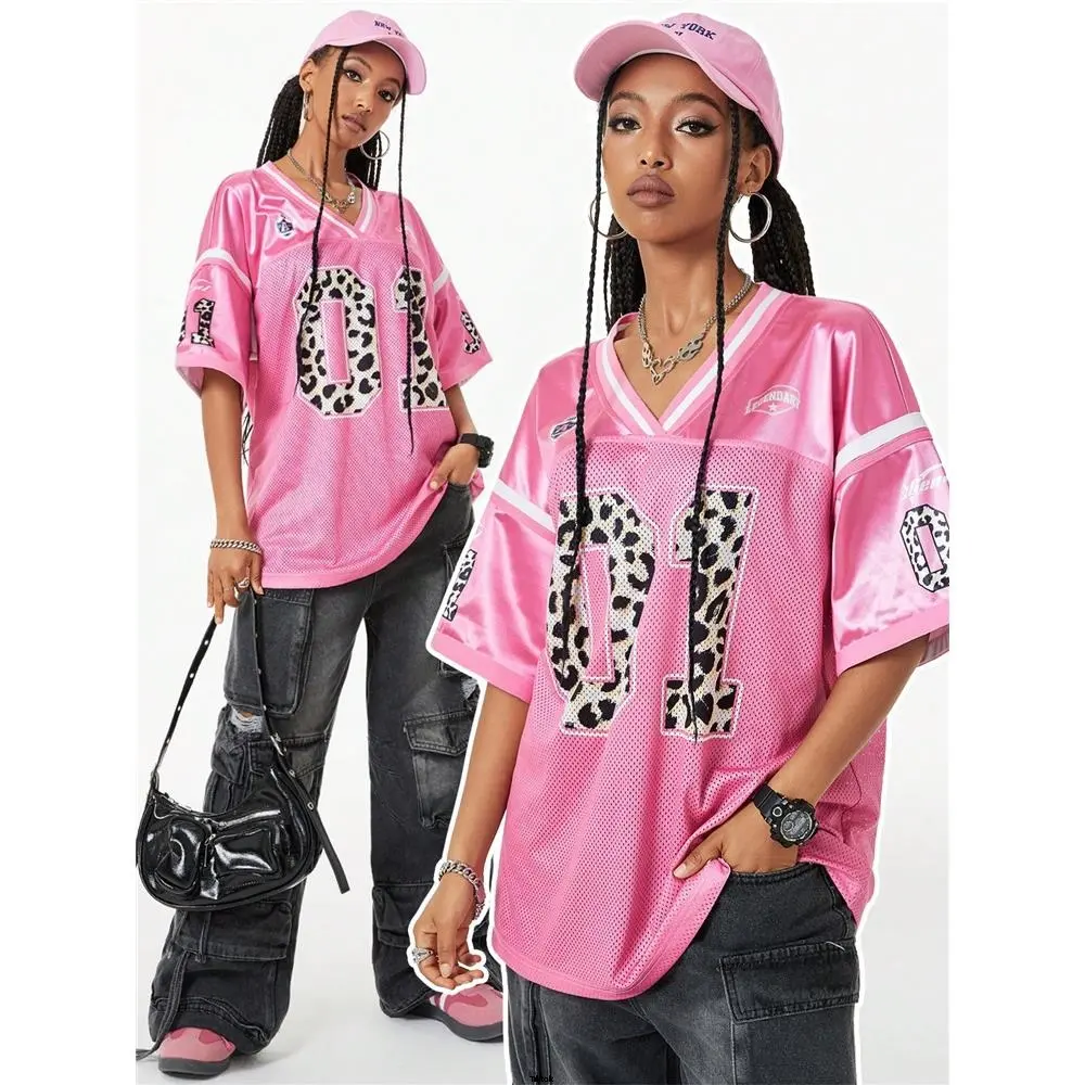 T Football Graphic Leopard Coolane Number Jersey