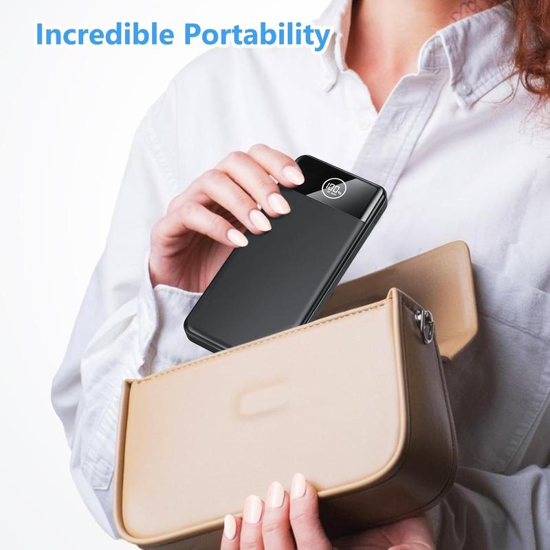 Power Bank Fast Charging 26800mAh, Portable Charger PD22.5W, PD3.0 QC4.0 USB-C/USB-A Output, Phone Battery Pack for iPhone 16 15 14 13 Plus Pro Max Mini, Glaxy 5