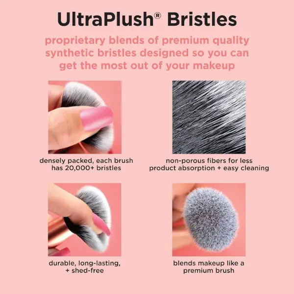 BEAKEY Diversity Make up Brushes 12Pcs Makeup Kit with 2pcs Blender Sponges - Cosmetic 5