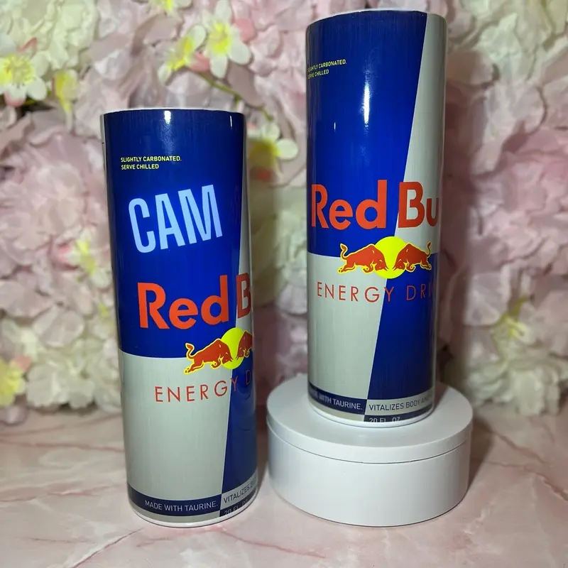 Redbull Tumbler - 20oz Sublimation Tumbler. Drinkware Steel Lid Straw Flasks Personalised 0