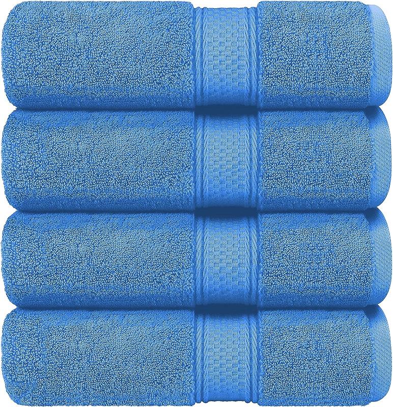 Pack of 4 Hand Towels Set Super Absorbent 550GSM 100% Cotton Hotel Quality Quest Towels Set Small Hand Towel For Bathroom Size 50x80  bathtowel quick-dry plain Kitchen Towel 7