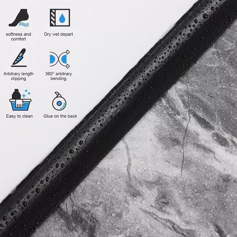 Product Introduction of ONCETRY 2M Bendable Bathroom Edging Seal Trim Strip Sink Kitchen Water Barrier 10