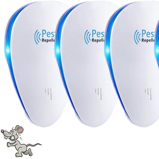 Ultrasonic Pest Repellent, Powerful Mouse Repeller - Effective against Mice, Rats, Spiders, Cockroaches, Rodents - Radiation Free - 4 Pack 1