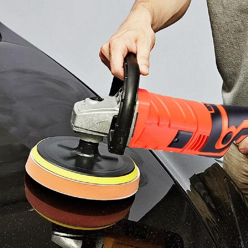 1580W Rotary 7" Dual Action Car Polisher Kit Orbital Polishing Machine Wax Pads 8