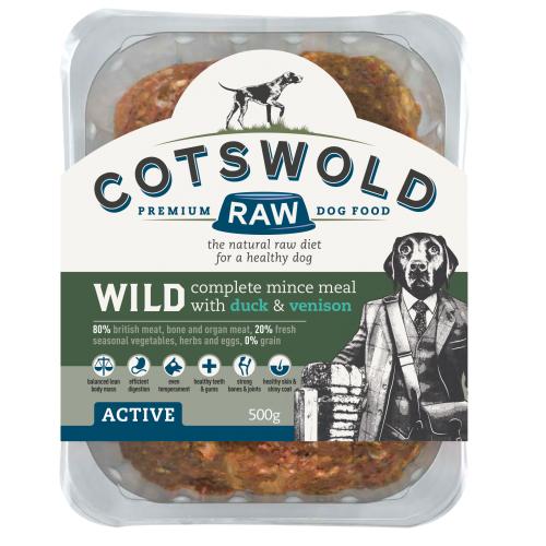 Cotswolds Raw Duck & Venison Mince 80/20 Wild 500g 0