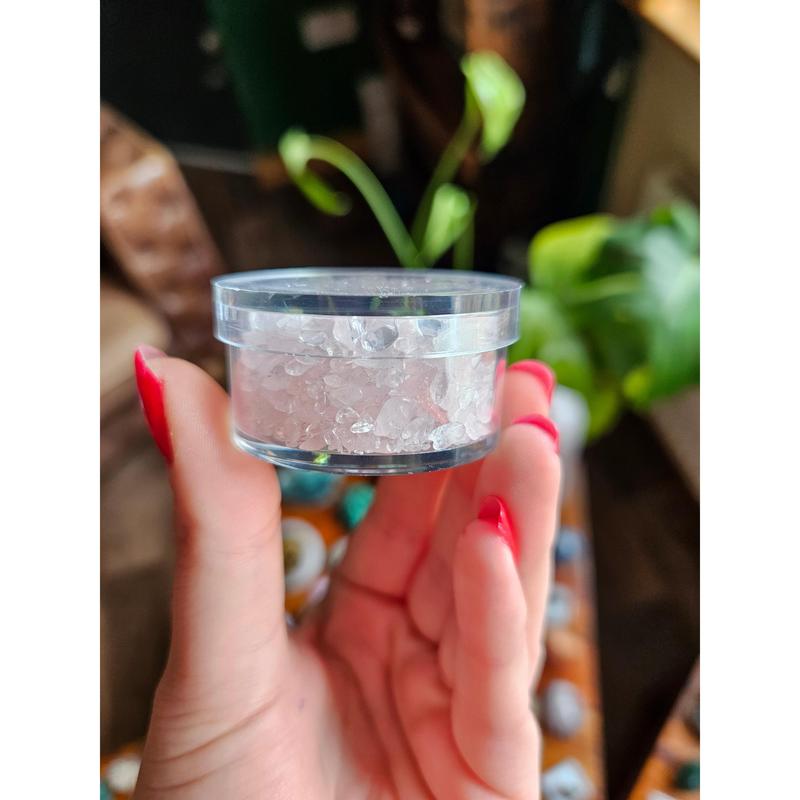 Rose Quartz chips - 50g pot 0