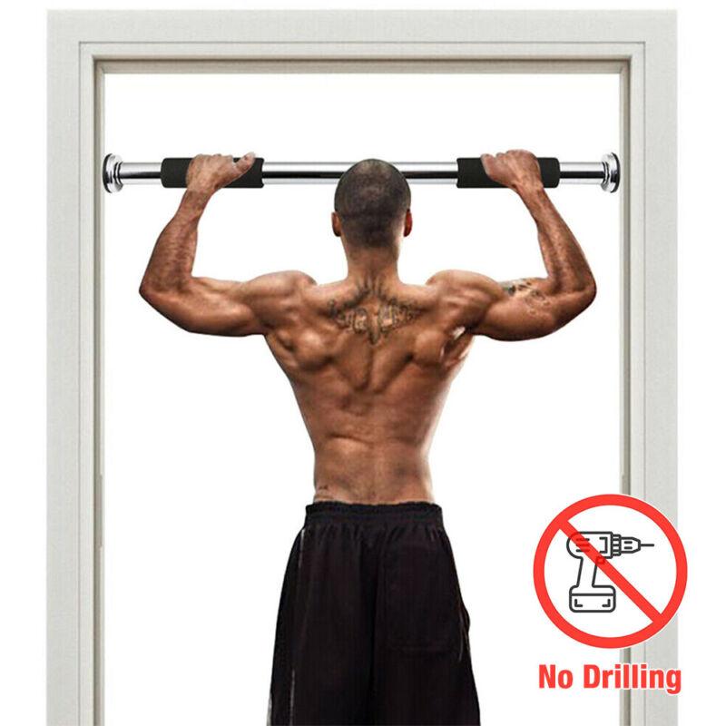 Product Introduction of 1 Adjustable Door Gym  Pull-Up Bar for Home Gym – Chin-Up, Strength Training, Fitness Exercise Equipment, Pull up Bar With Grips And Complete Fitting Tools, Gift For Bodybuilders, Gym Freaks, Gym Enthusiasts, Christmas Gift, banded  pull 3