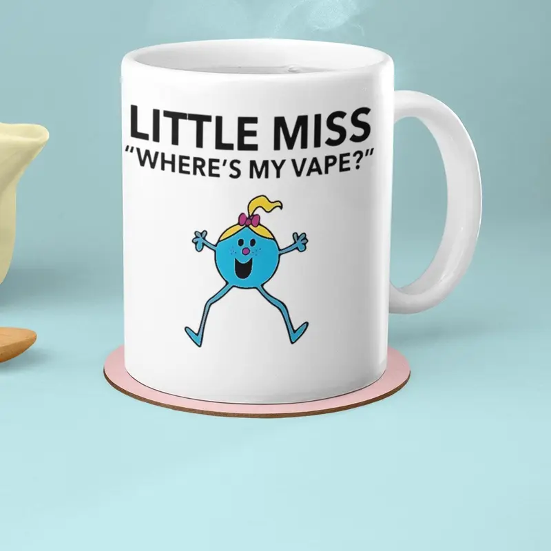 Little Miss Coffee and Tea Cup Mug - Stylish Ceramic Mug for Your Morning Drinks Drinkware Washable Tumbler teacup travels cups 4