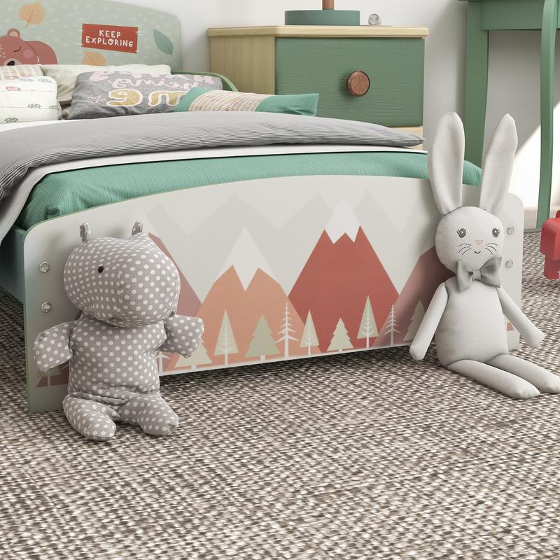 ZONEKIZ Toddler Bed Frame, Kids Bedroom Furniture for Ages 3-6 Years 7