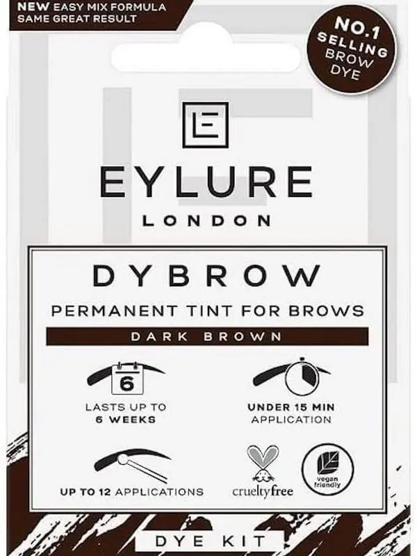 Ybrow Permanent Tint for Brows Dye Kit in Dark Brown offers long-lasting color and shape for natural-looking, defined eyebrows. Easy to use at home.