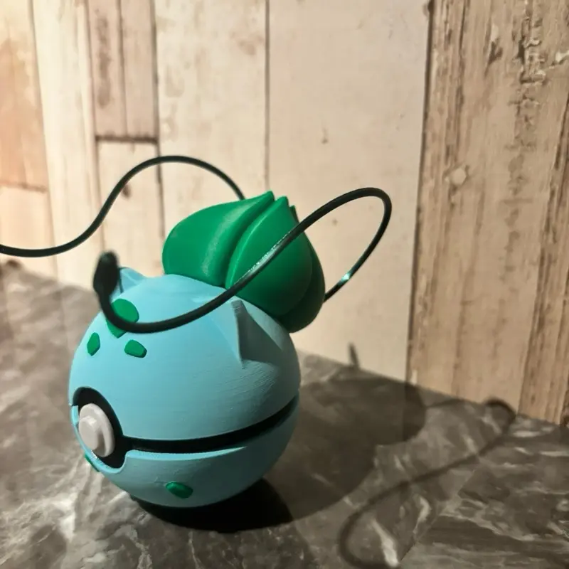 Bulbasaur Pokémon Inspired Poké Ball Display Decorative Piece for Collectors and Fans 2