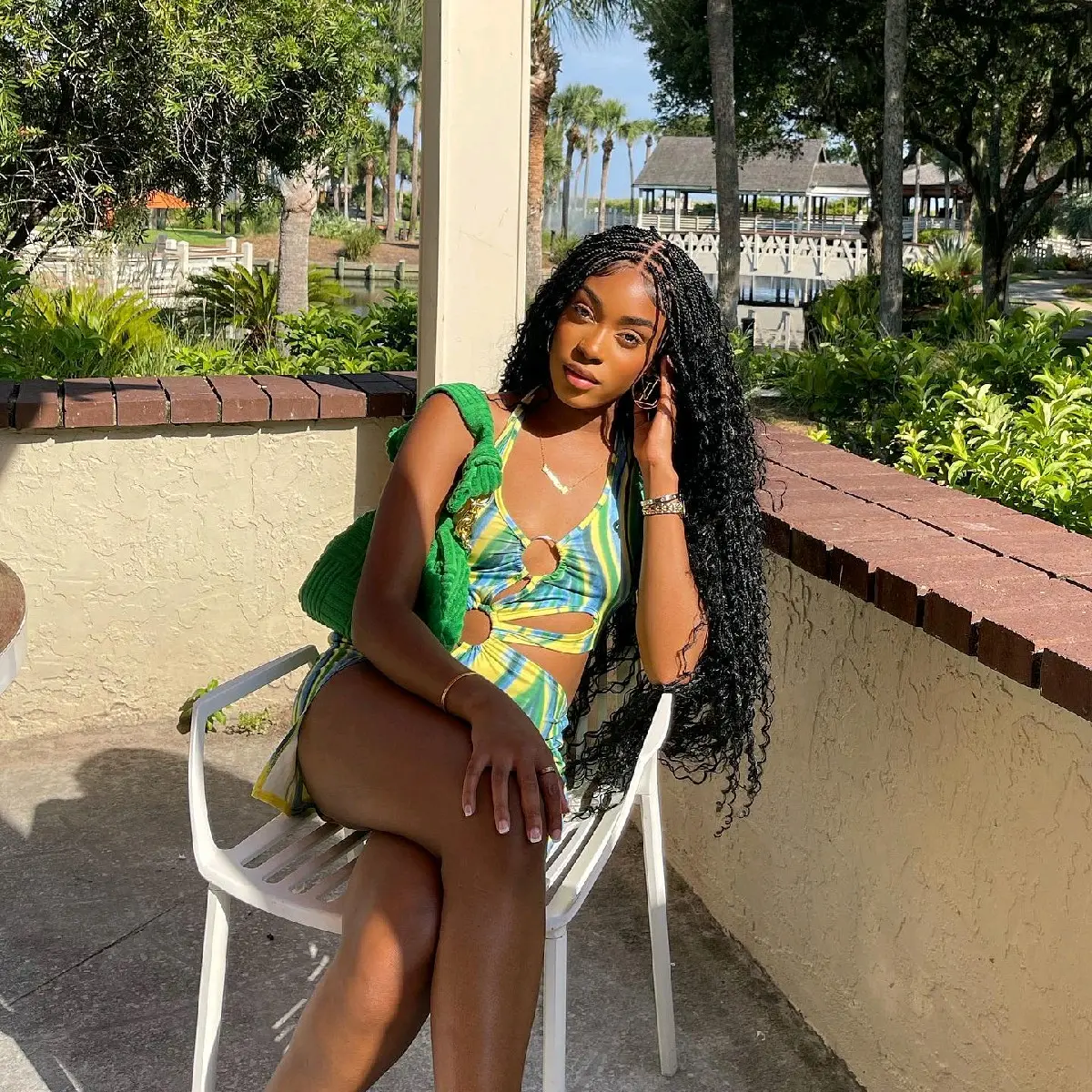 Closure Boho Knotless 4by4 braided Wig by Eminadohair