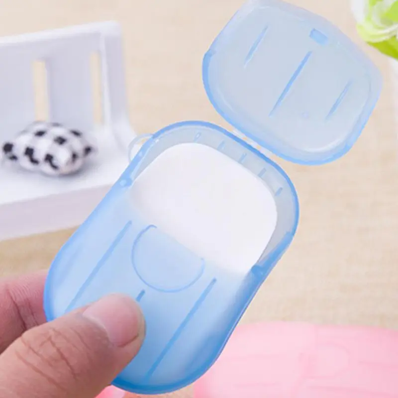 20-100x Portable Paper Soap Dispenser Travel Outdoor Camping Hand Hygienic Wash Compact 5