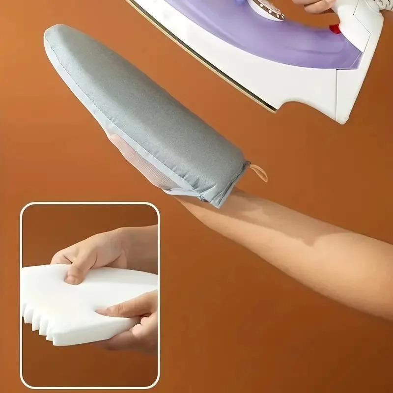 Product Introduction of 1Pc Fabric Handheld Ironing Board Ironing Board Small Home Ironing Gloves Anti Ironing Household Insulated Handheld Ironing Tray 4