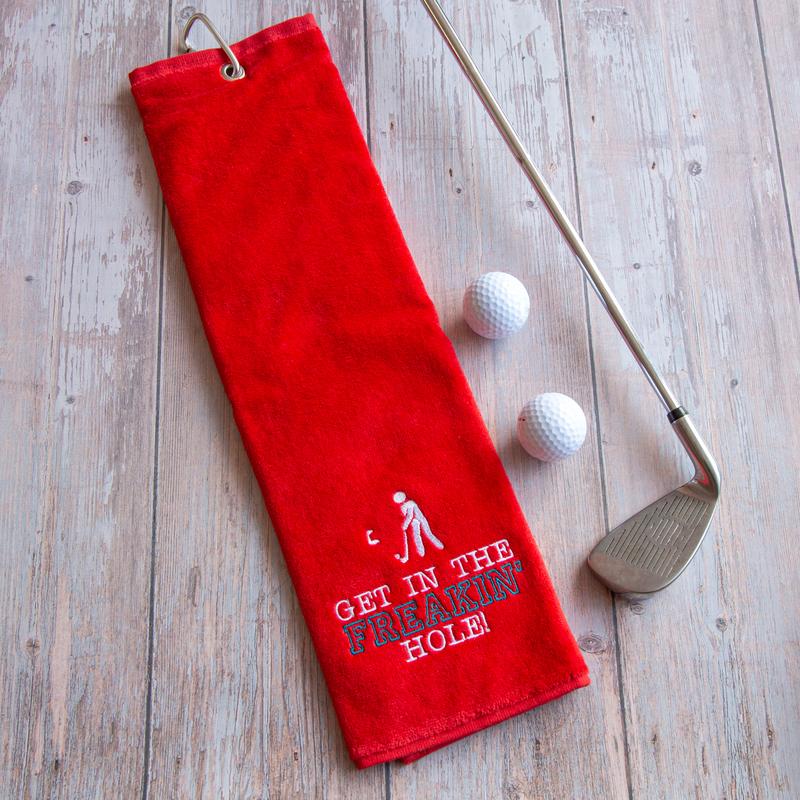 Aztex Tri-Fold Golf Towel With Novelty Logo 2
