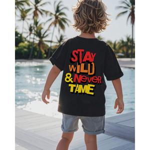 Stay Wild/Never Tame Back Logo T-Shirt