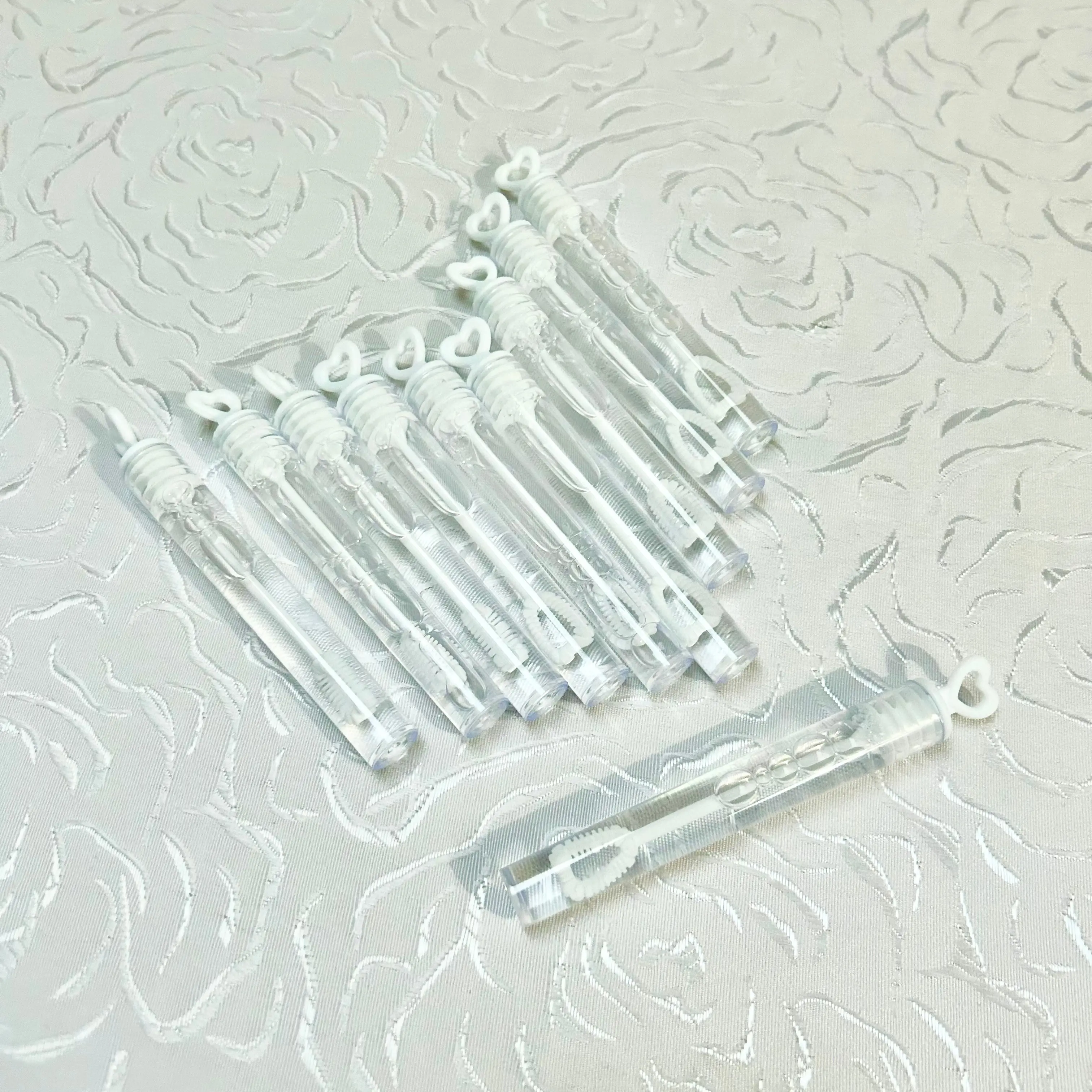 Wedding Celebration Bubble Tube with Bubble Liquid - Pack of 10