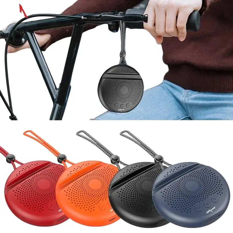 Zealot S24 Portable Stereo Mini Wireless Bluetooth 5.0 Speaker  IPX5 Waterproof Built-in Microphone with Lanyard  with TF Micro SD Card Slot (TF SD card not included) With Built-in HD Microphone 2000mAh Huge Battery! 2