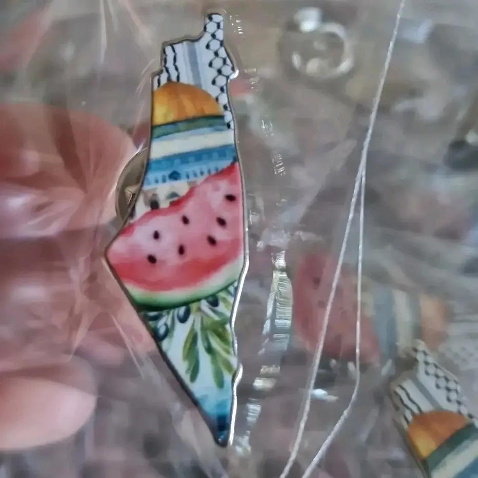 Palestine Watermelon Dome Pin