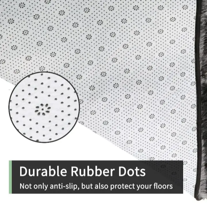 Modern soft plush bedside Rug, Solid color plush rug, Soft room and bedroom carpet, Soft carpet, Anti slip carpet, Fluffy Rugs Anti-Slip Large Shaggy Rug Super Soft Mat Living Room Bedroom Carpet 7