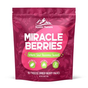 Miracle Berries | Zero Calories Zero Sugar 100% Natural Fruit | 30 Servings
