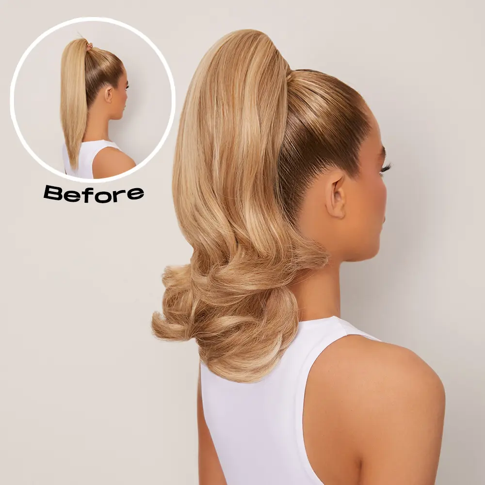 Pony Piece Clip In 20" Curly